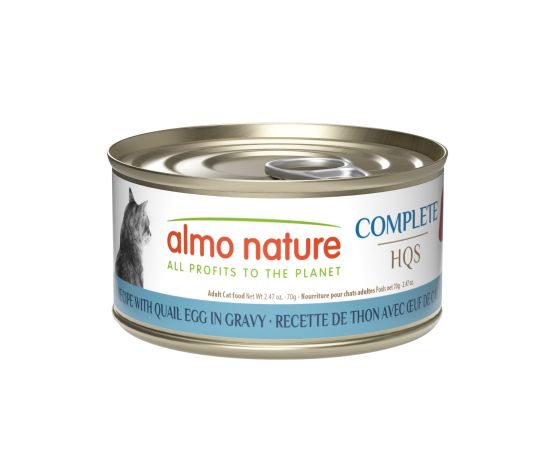 Almo Nature Hqs Complete Chat - Thon Et Oeuf De Caille En Sauce 70gr