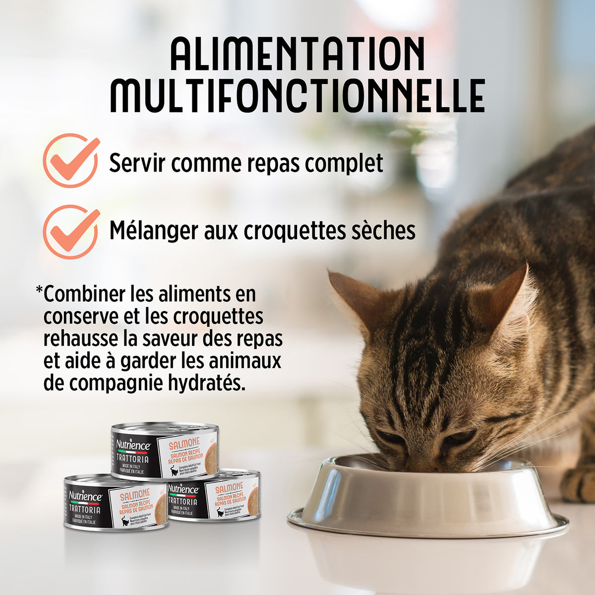 Nourriture Nutrience Trattoria pour chats, Pâté avec saumon, 85 g