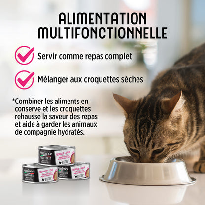 Nourriture Nutrience Trattoria pour chats, Mousse avec caille et œufs, 85 g