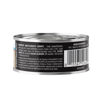 Nourriture Nutrience Trattoria pour chats, Mousse avec poisson méditerranéen, 85 g