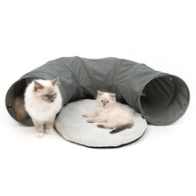 Tunnel gris pour chat