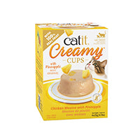 Catit Creamy Cups Poulet avec ananas 4 x 25 g