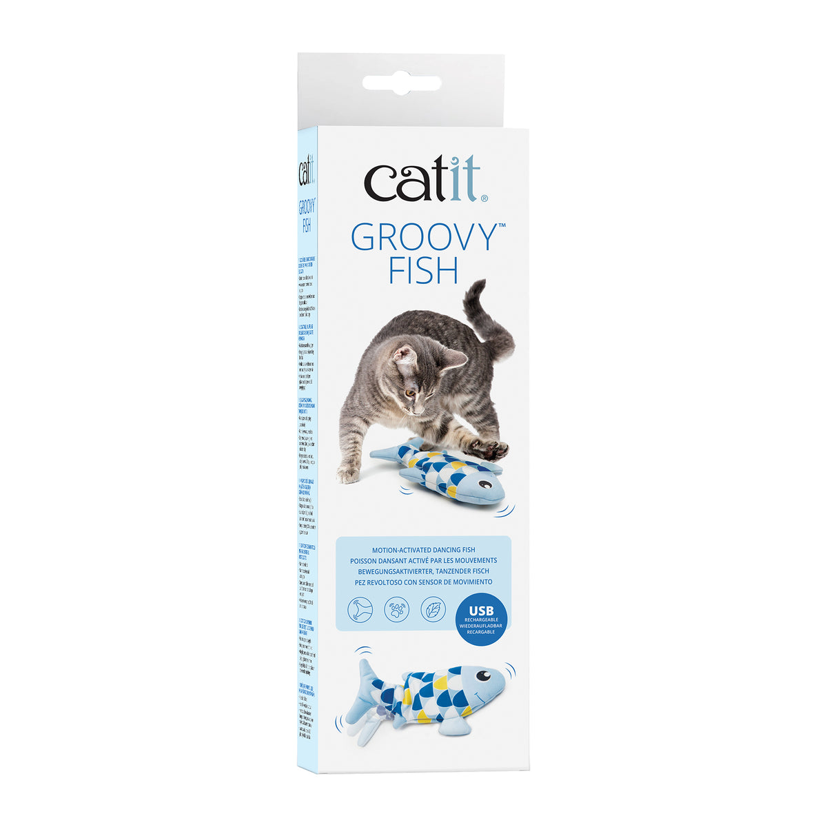 Jouet Catit Groovy, poisson, bleu