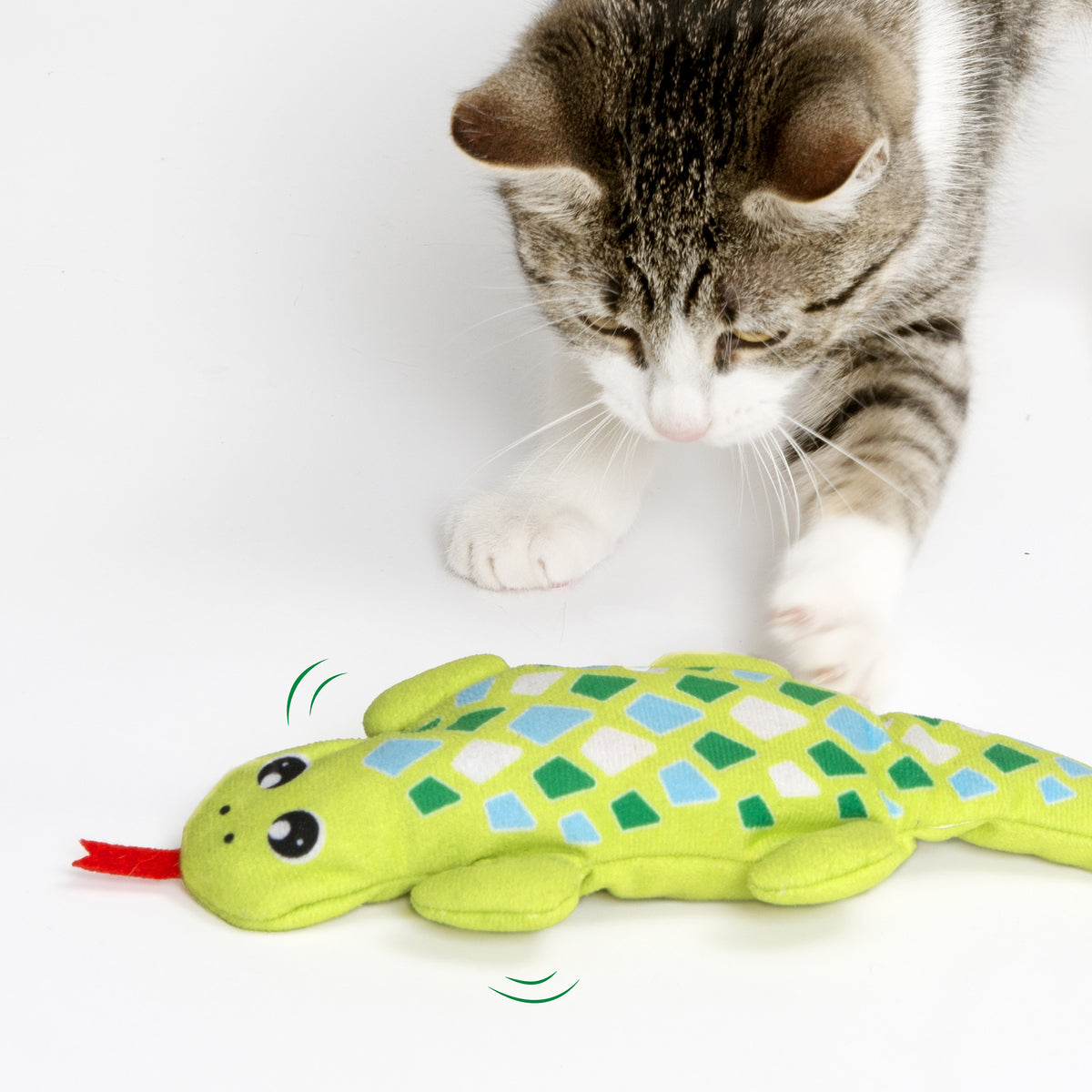 Jouet Catit Groovy, gecko, vert