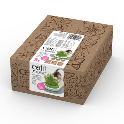 Ensemble de semences Catit Senses 2.0, 3 paquets de graines et 3 paquets de vermiculite