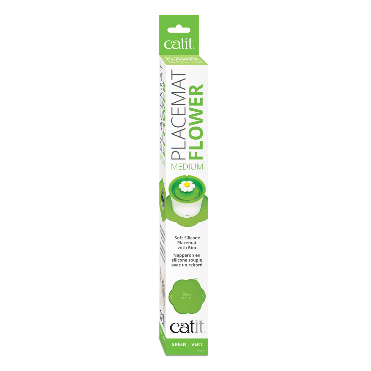 Napperon Catit en silicone, forme de fleur, vert