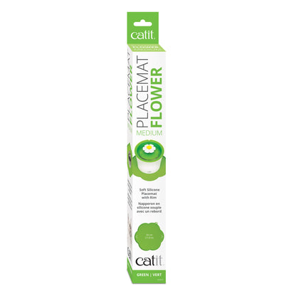 Napperon Catit en silicone, forme de fleur, vert