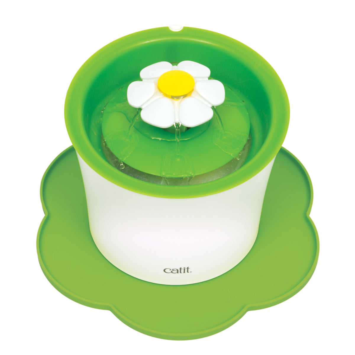 Napperon Catit en silicone, forme de fleur, vert
