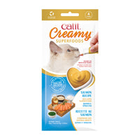 Gâteries Catit Creamy avec superaliments Saumon quinoa et spiruline, paquet de 4