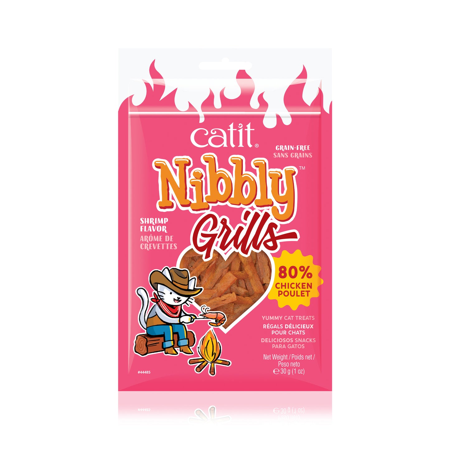 Nibbly Grills au Poulet et arôme de crevettes, 30 g (1 oz)