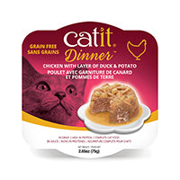 Repas de poulet Catit avec canard et pommes de terre, 80 g (2,8 oz)
