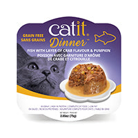 Repas de poisson Catit avec arôme de crabe et citrouille, 80 g (2,8 oz)