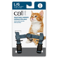 Harnais réglable Catit en nylon, bleu, grand, 35-60 cm (14-24 po)