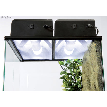 Couvercle d’éclairage Compact Top Exo Terra, mini, 30 x 9 x 15 cm (11,8 x 3,5 x 5,9 po)