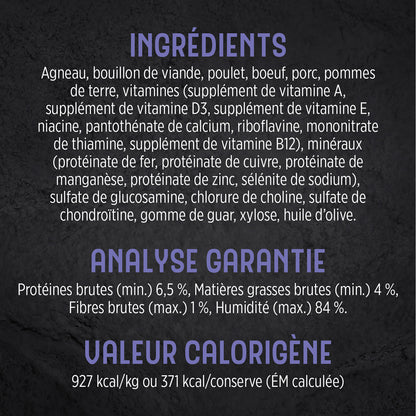 Nourriture Nutrience Trattoria pour chiens, Repas d’agneau et pommes de terre, 400 g