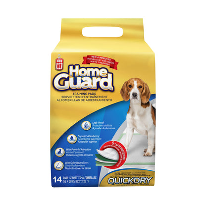 Serviettes d’entraînement Home Guard Dogit pour chiens, moyennes, paquet de 14