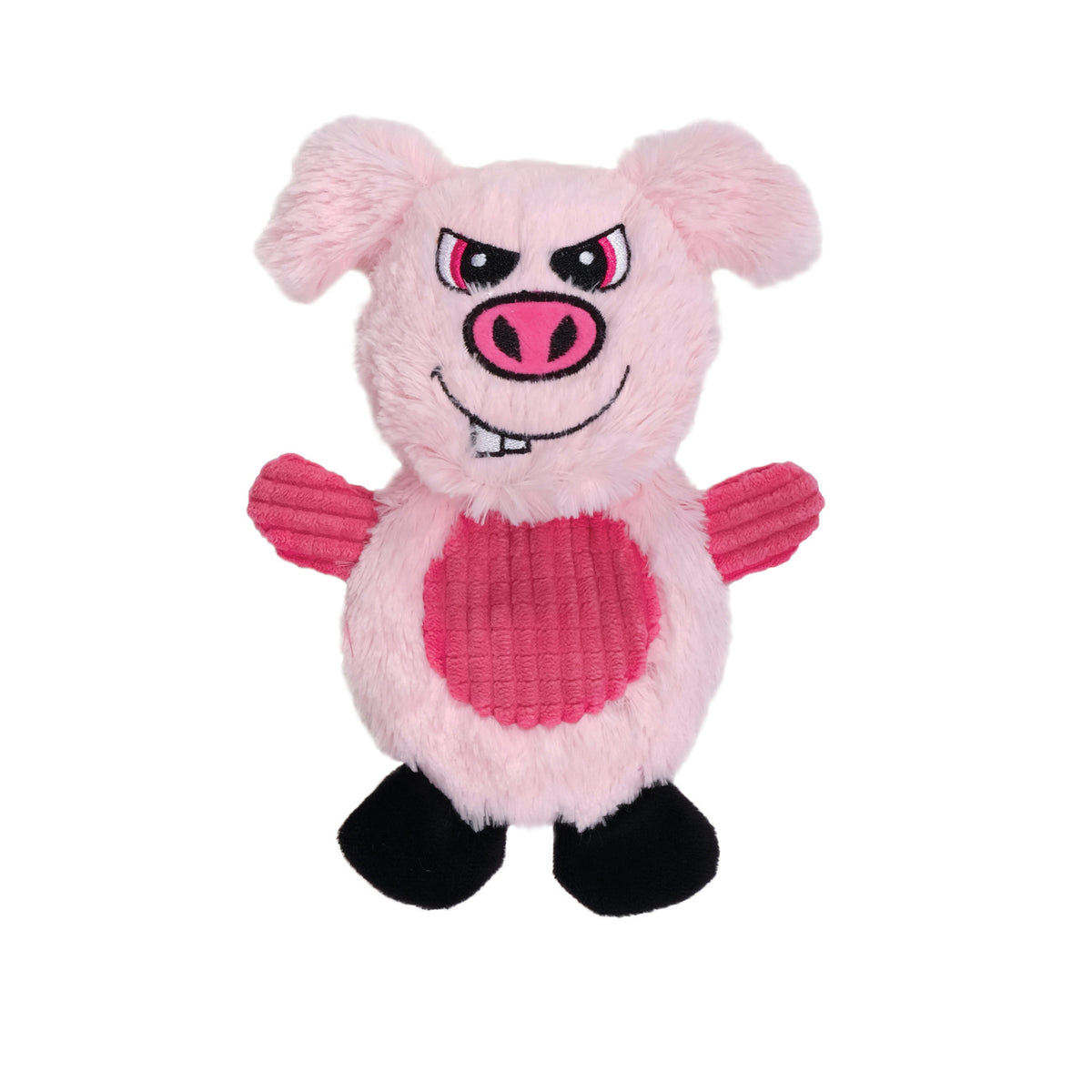 Jouet Stuffies Dogit pour chiens, peluche aplatie, cochon, 19 cm (7,5 po)
