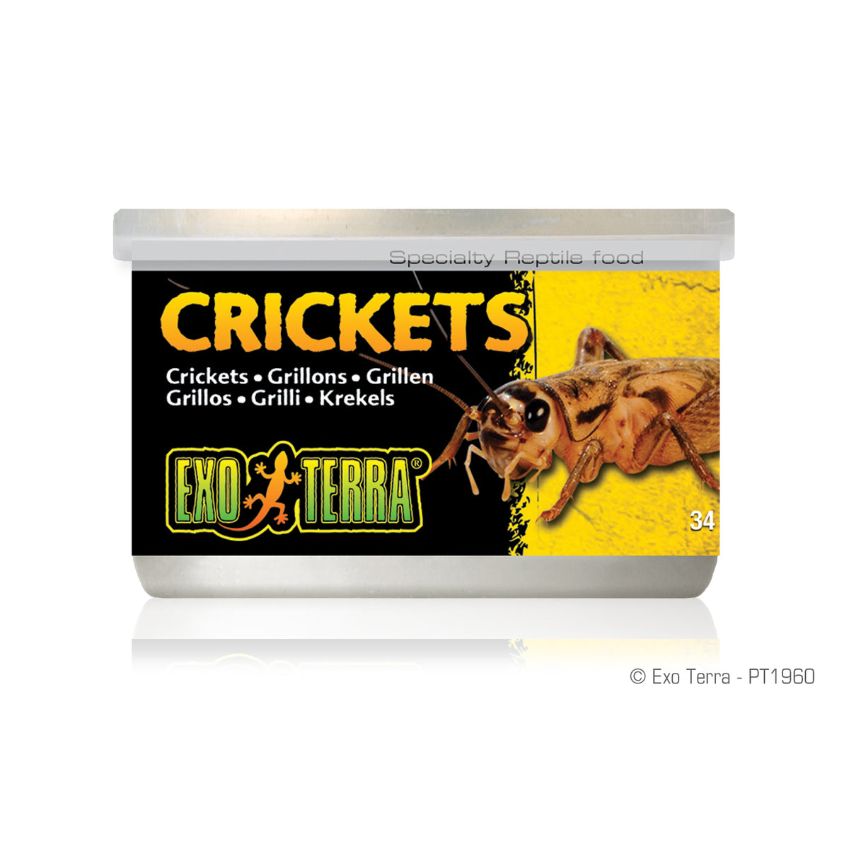 Aliment en conserve Exo Terra, grillons, 34 g (1,2 oz)