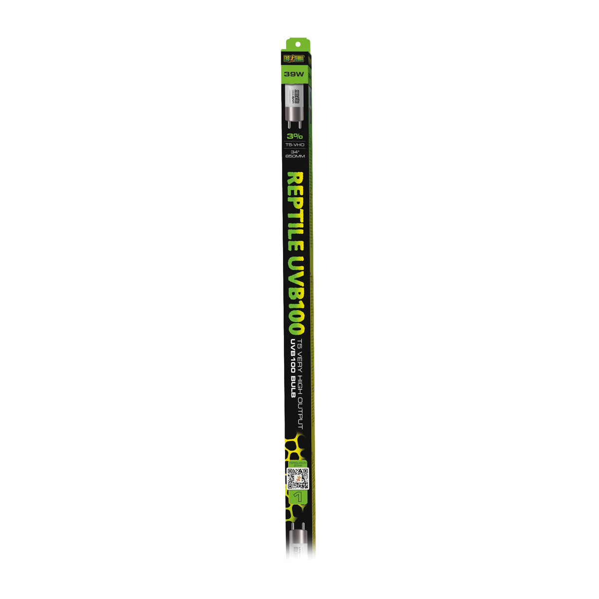 Ampoule linéaire T5 Reptile UVB100 Exo Terra à rendement très élevé, 39 W, 850 mm (34 po)
