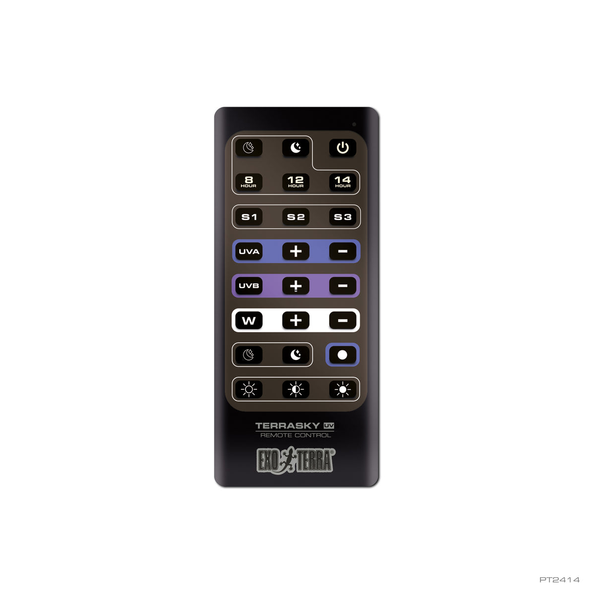 Rampe à DEL TerraSky UV Exo Terra à rayons UVB avec télécommande pour terrariums, 10 W