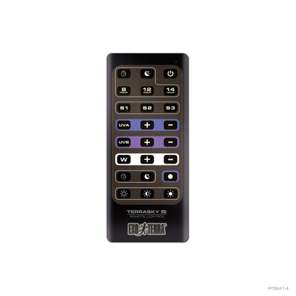 Rampe à DEL TerraSky UV Exo Terra à rayons UVB avec télécommande pour terrariums, 10 W