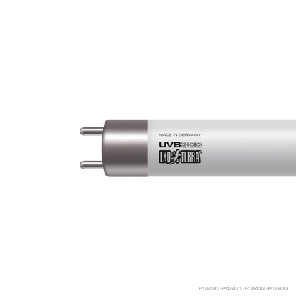 Ampoule linéaire T5 Reptile UVB300 Exo Terra à rendement très élevé, 24 W, 550 mm (22 po)
