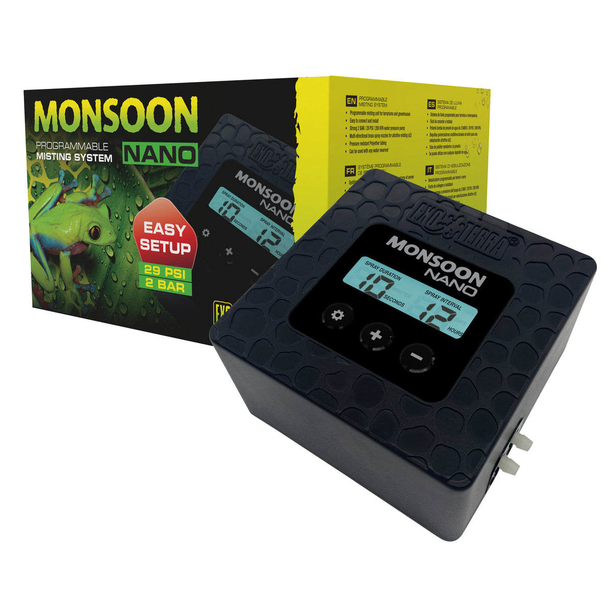 Système programmablede brumisation Monsoon NANO Exo Terra