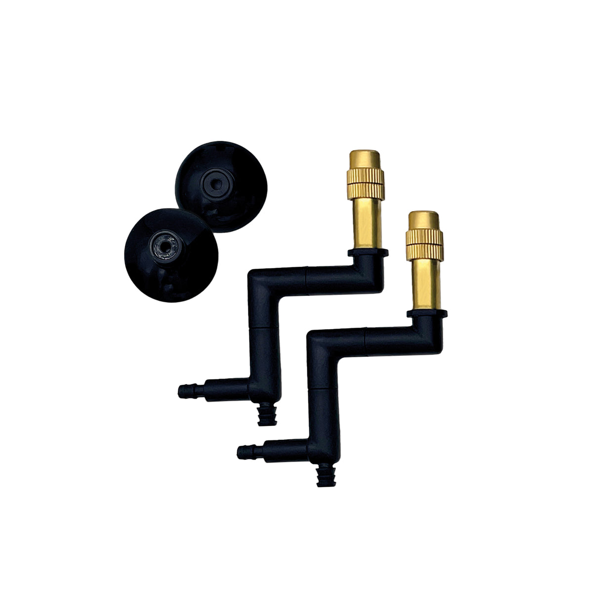 Becs multidirectionnels Monsoon NANO Exo Terra en laiton, paquet de 2