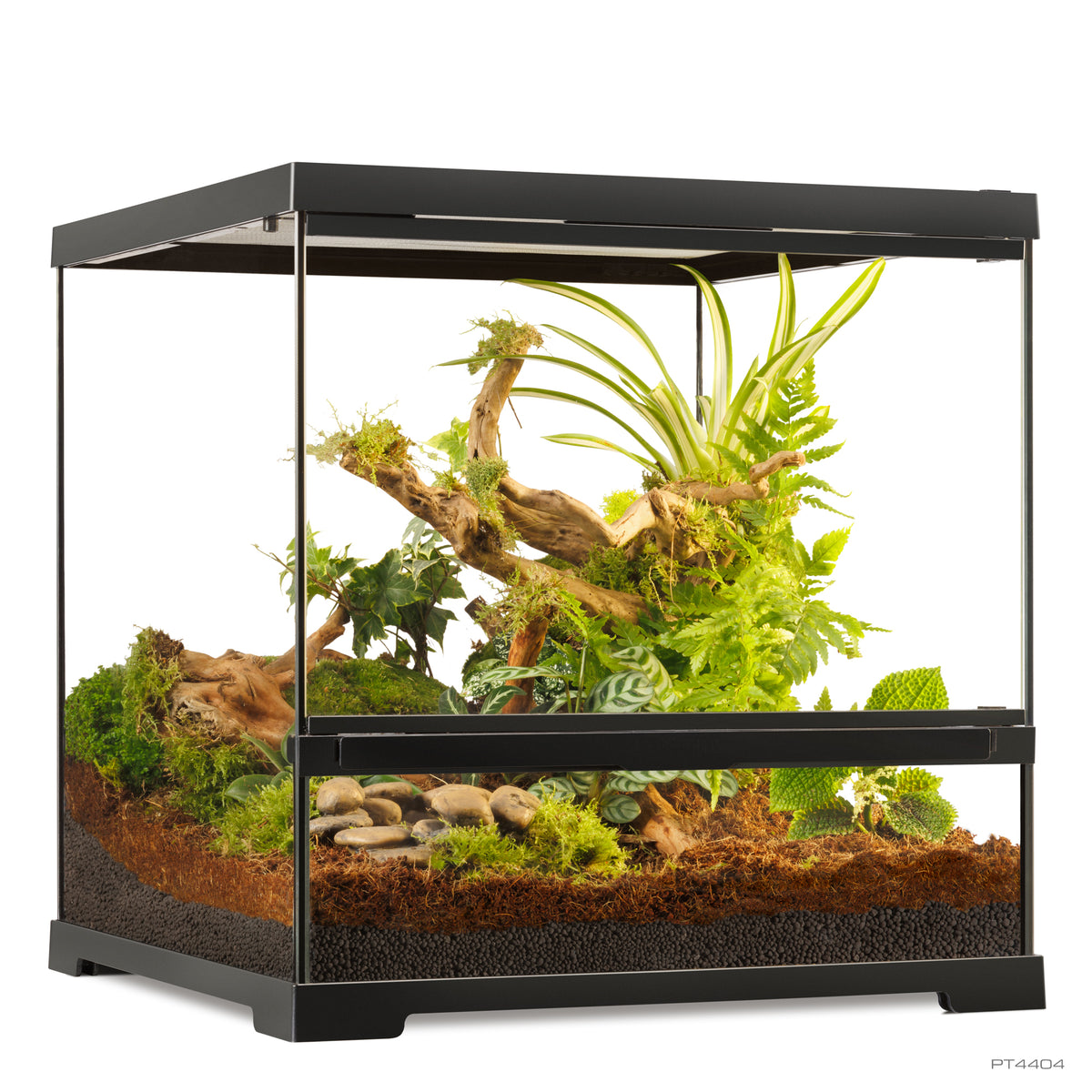 Terrarium professionnel Exo Terra, habitat avancé naturel, petit/large, 45 x 45 x 45 cm