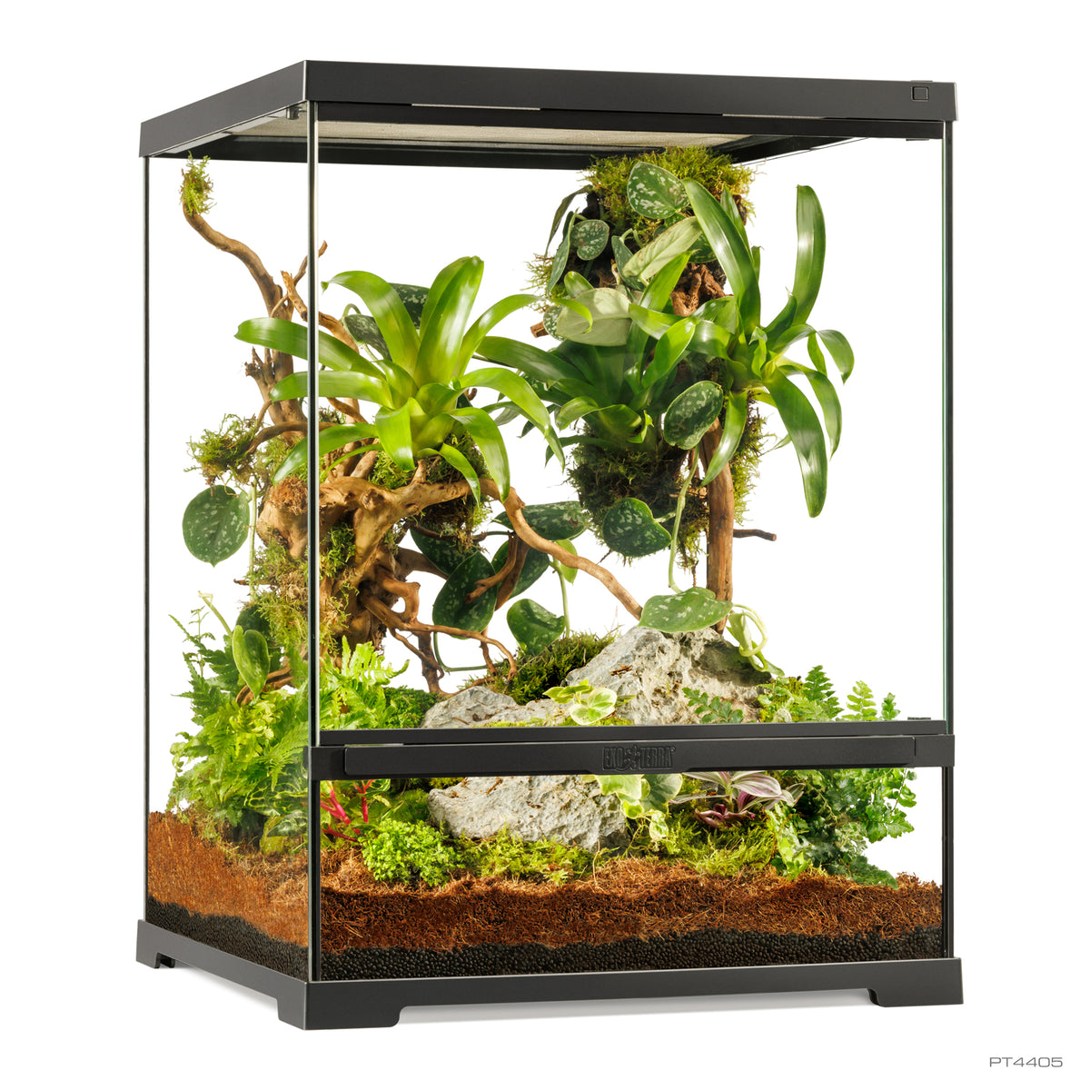 Terrarium professionnel Exo Terra, habitat avancé naturel, petit/haut, 45 x 45 x 60 cm