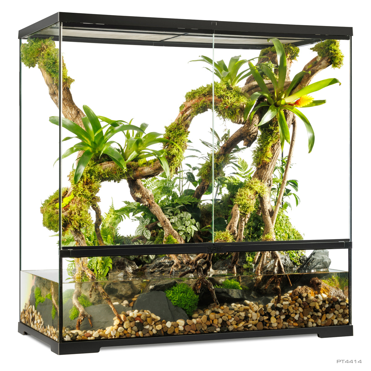 Paludarium professionnel Exo Terra, habitat avancé naturel, grand/très haut, 90 x 45 x 90 cm