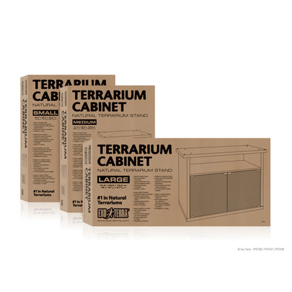 Meuble pour terrarium Exo Terra avec portes en verre, moyen, pour terrariums de 61,5 x 46,5 x 70,5 cm (24,25 x 18,25 x 27,75 po)