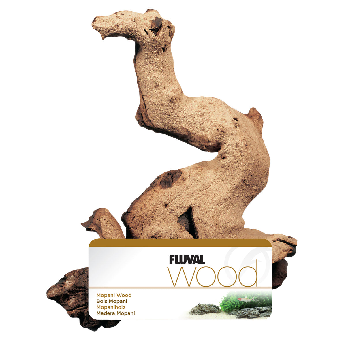 Bois de grève mopaani dépoli Fluval, petit, 10 x 25 cm (4 x 9,8 po)