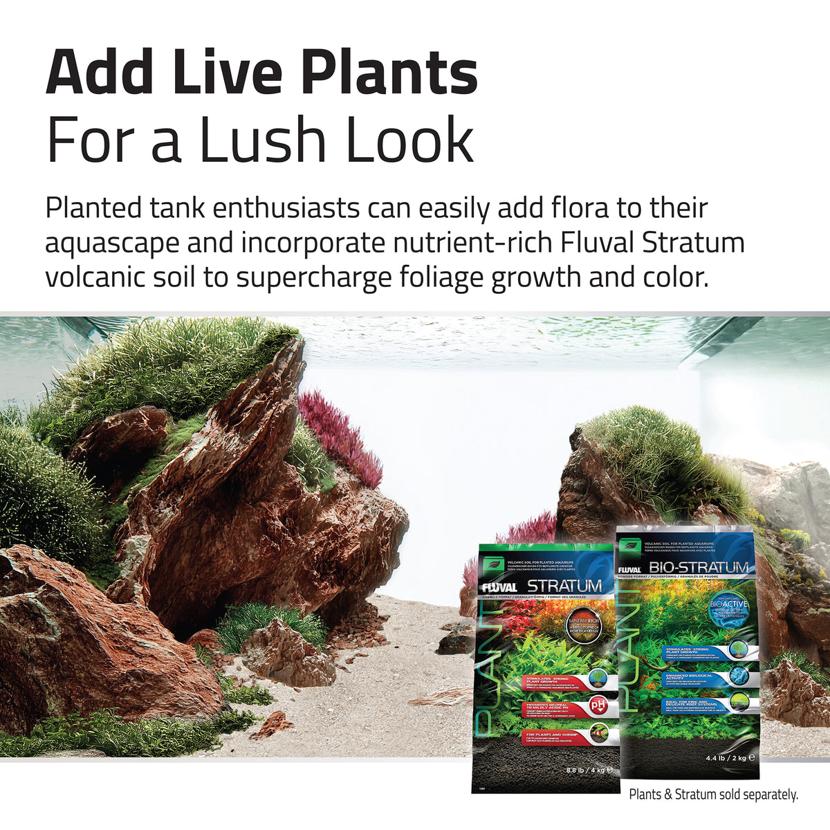 Trousse décorative Aquascaper Fluval de pierres et de sables, Red Rock, Nano, 11 kg (24 lb)