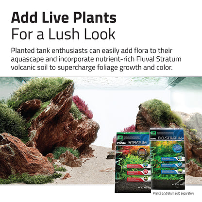 Trousse décorative Aquascaper Fluval de pierres et de sables, Red Rock, Nano, 11 kg (24 lb)