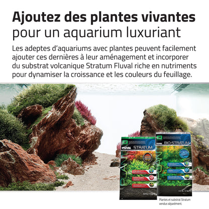 Trousse décorative Aquascaper Fluval de pierres et de sables, Red Rock, Nano, 11 kg (24 lb)