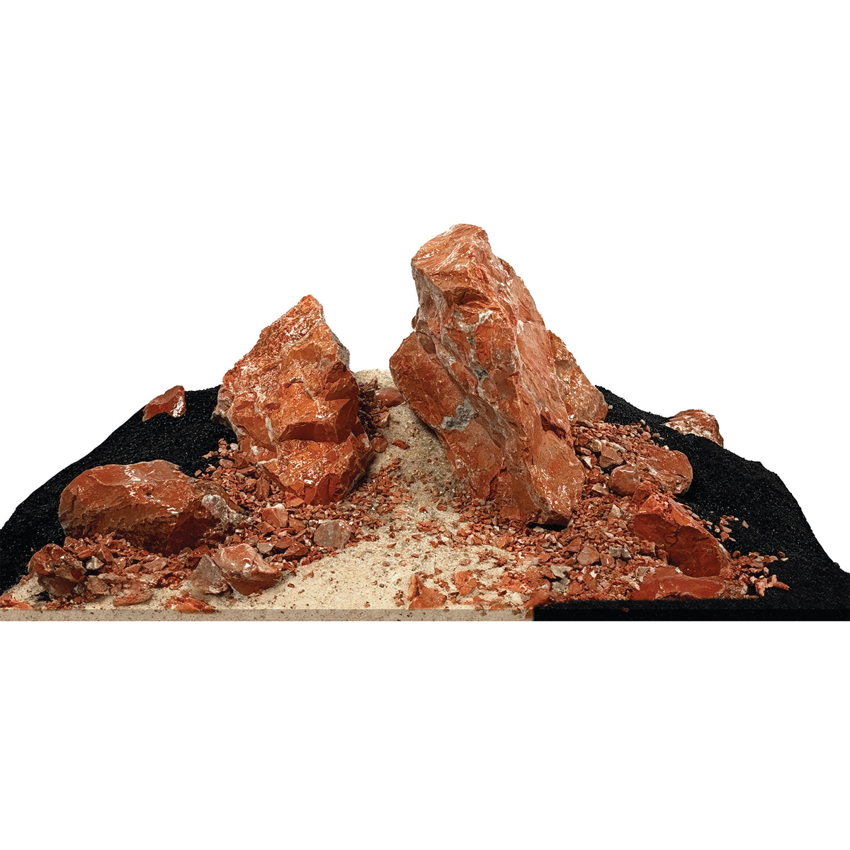 Trousse décorative Aquascaper Fluval de pierres et de sables, Red Rock, Nano, 11 kg (24 lb)