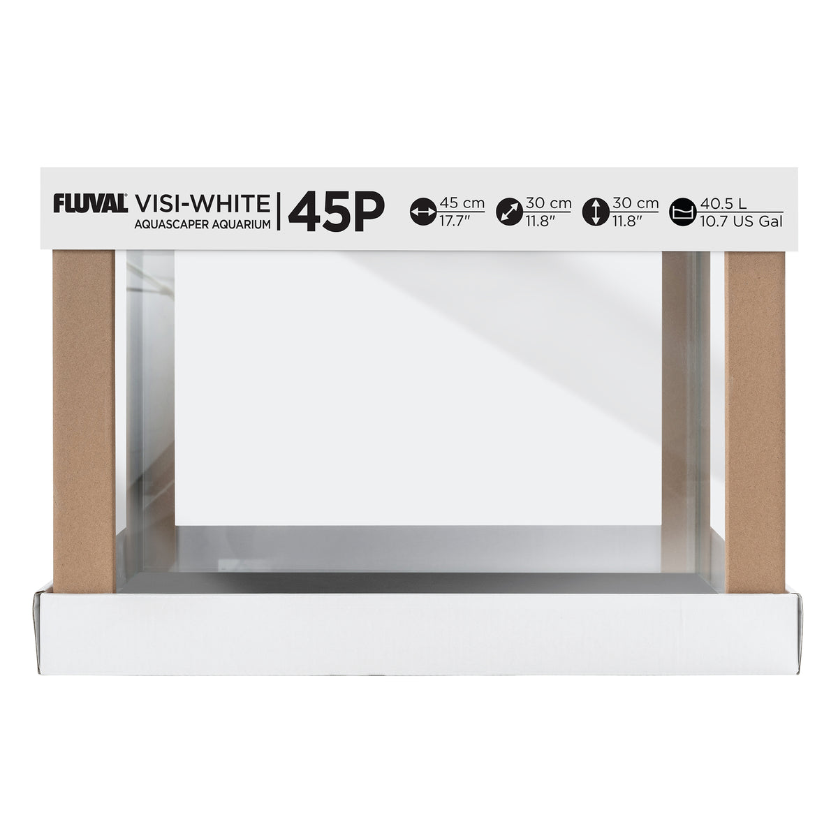 Aquarium VisiWhite 45P Fluval, 40,5 L (10,7 gal US)