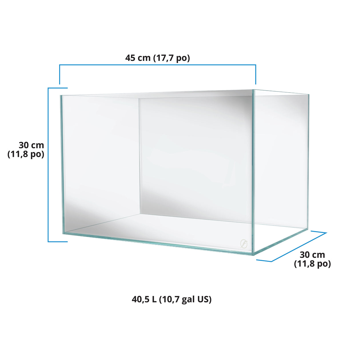 Aquarium VisiWhite 45P Fluval, 40,5 L (10,7 gal US)