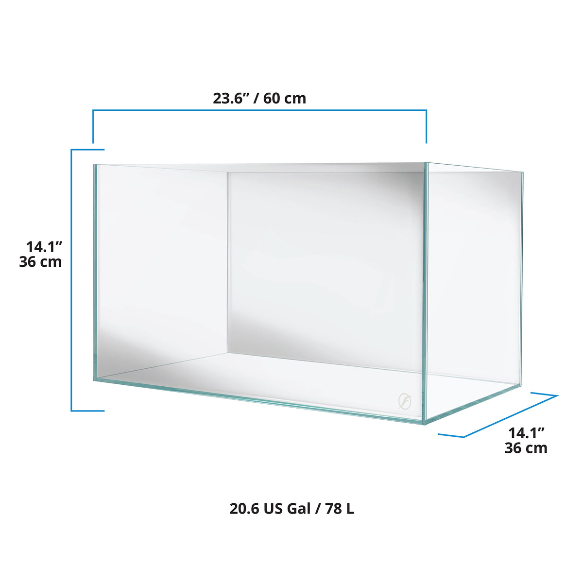 Aquarium VisiWhite 60P Fluval, 78 L (20,6 gal US)