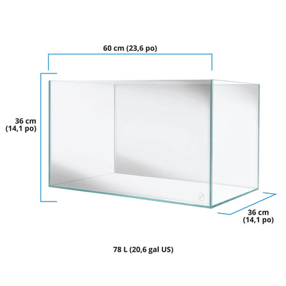 Aquarium VisiWhite 60P Fluval, 78 L (20,6 gal US)