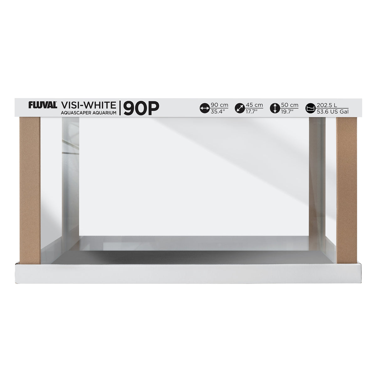 Aquarium VisiWhite 90P Fluval, 202,5 L (53,6 gal US)