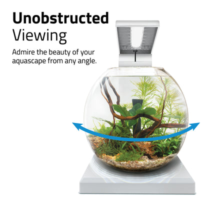 Aquarium équipé LIV Fluval pour l’aménagement miniature, blanc