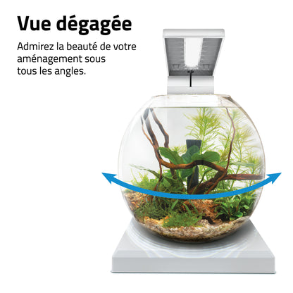 Aquarium équipé LIV Fluval pour l’aménagement miniature, blanc