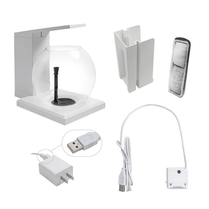 Aquarium équipé LIV Fluval pour l’aménagement miniature, blanc