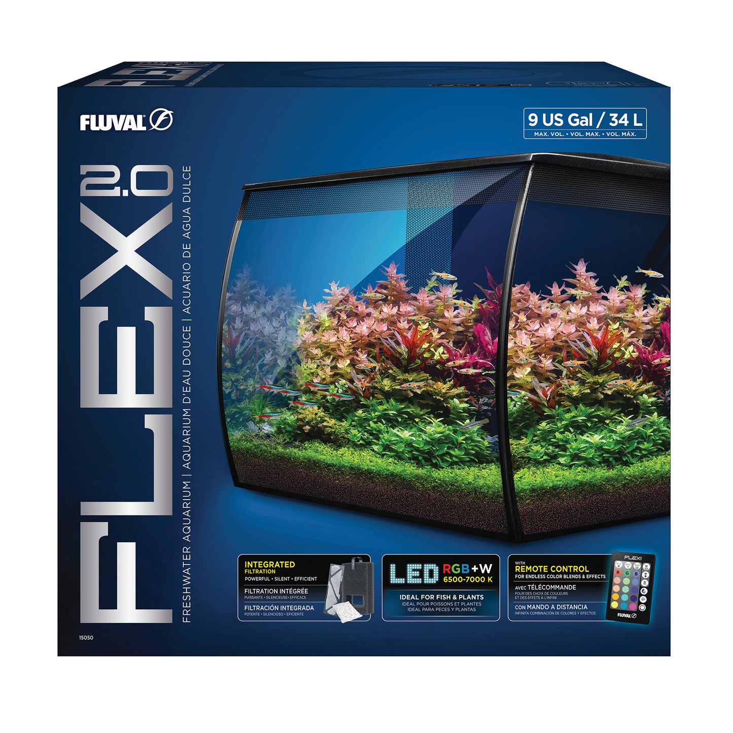Aquarium équipé Flex 2.0 Fluval 34 L