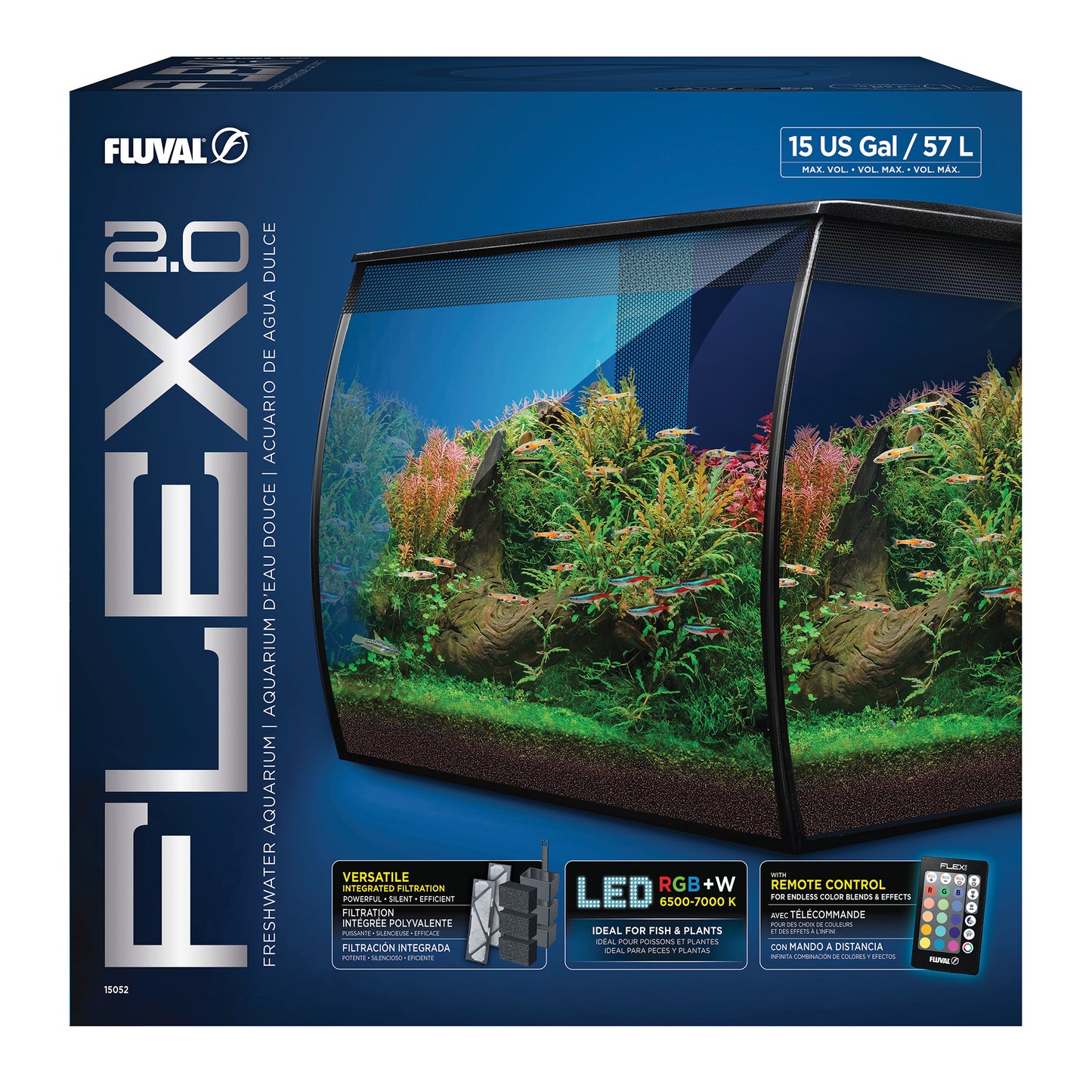 Aquarium équipé Flex 2.0 Fluval 57 L