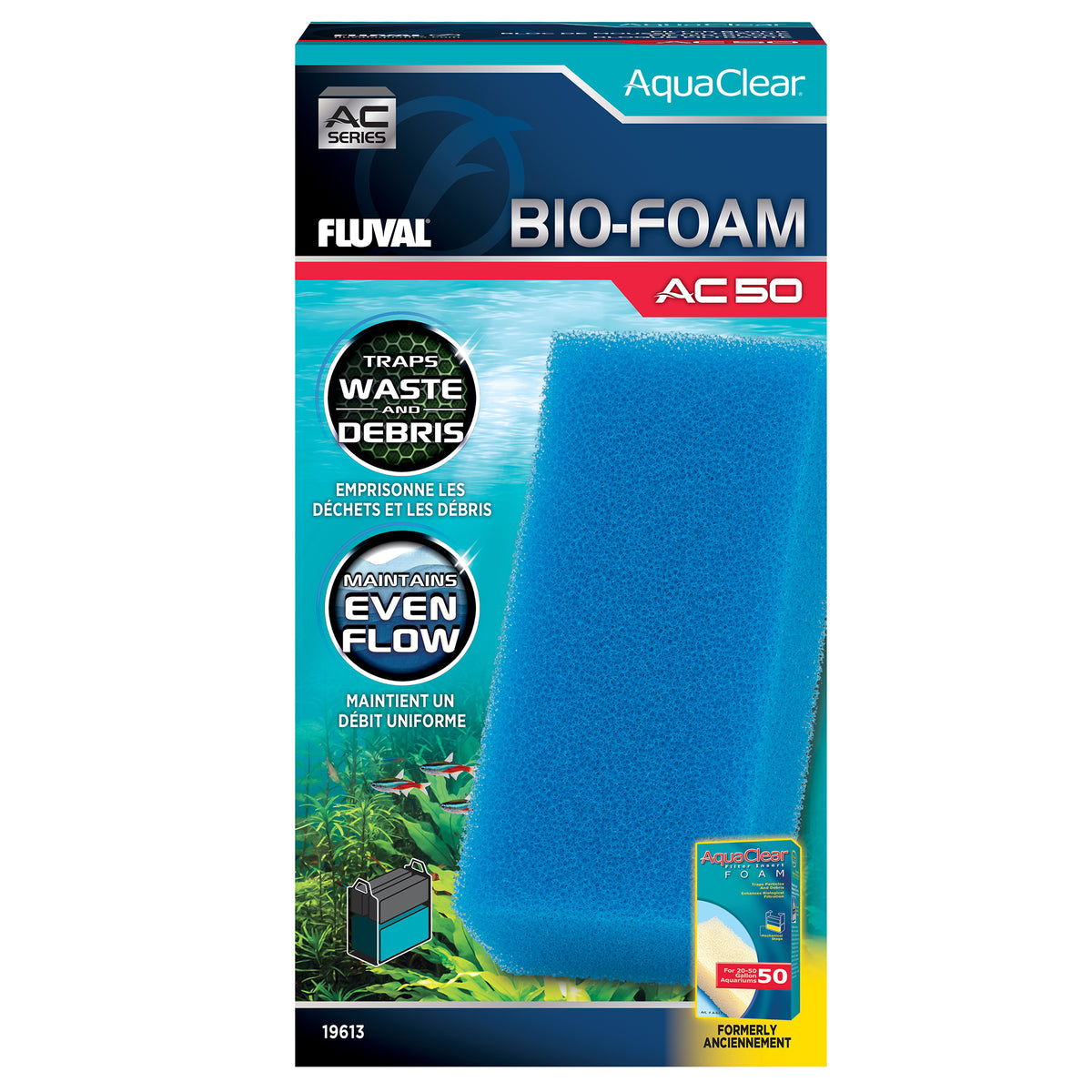 Bloc de mousse BioFoam pour filtre à moteur AC50 Fluval