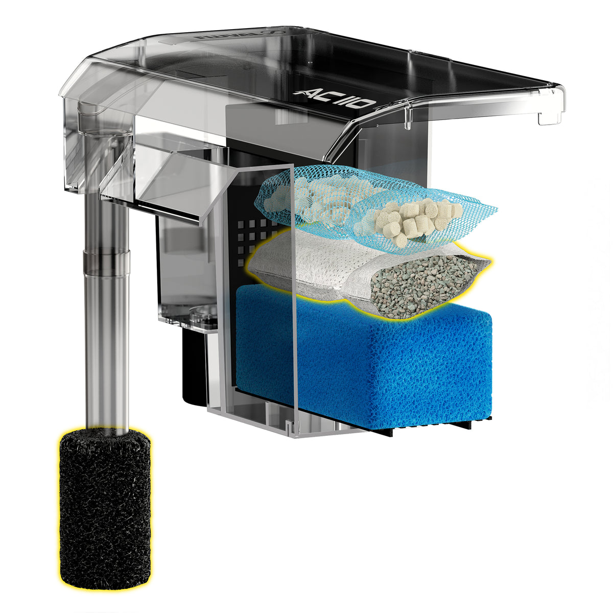 Éliminateurs d’ammoniaque pour filtre à moteur AC70/AC110 Fluval, 1 038 g (36,6 oz), paquet de 3