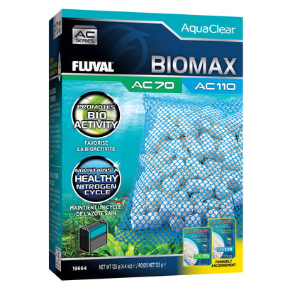 Masse filtrante BIOMAX pour filtre à moteur AC70/AC110 Fluval, 125 g (4,4 oz)